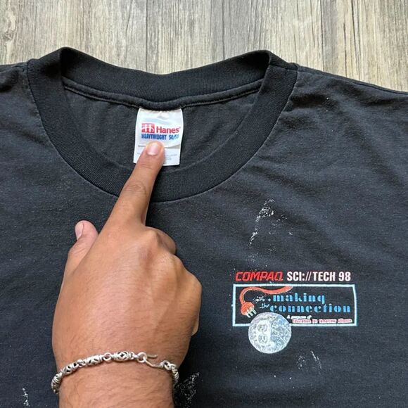 Vintage Compaq Sci://Tech 98 Event Promo Technology T-Shirt Size XL - Picture 4 of 6